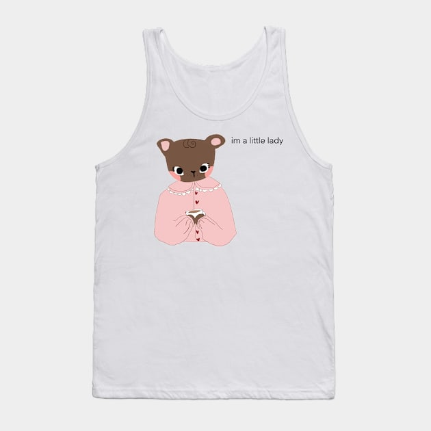 im a little lady bear Tank Top by Zoey Delia